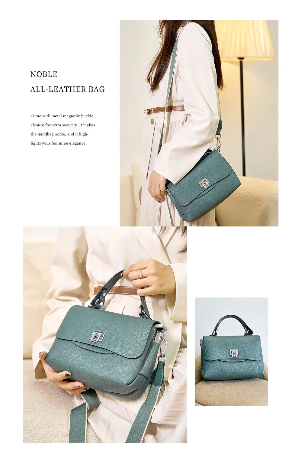 Women Genuine Leather Top-handle Bag Envelope Bags Luxury Designer Shoulder Handbag Ladies Elegant Crossbody For Ladies