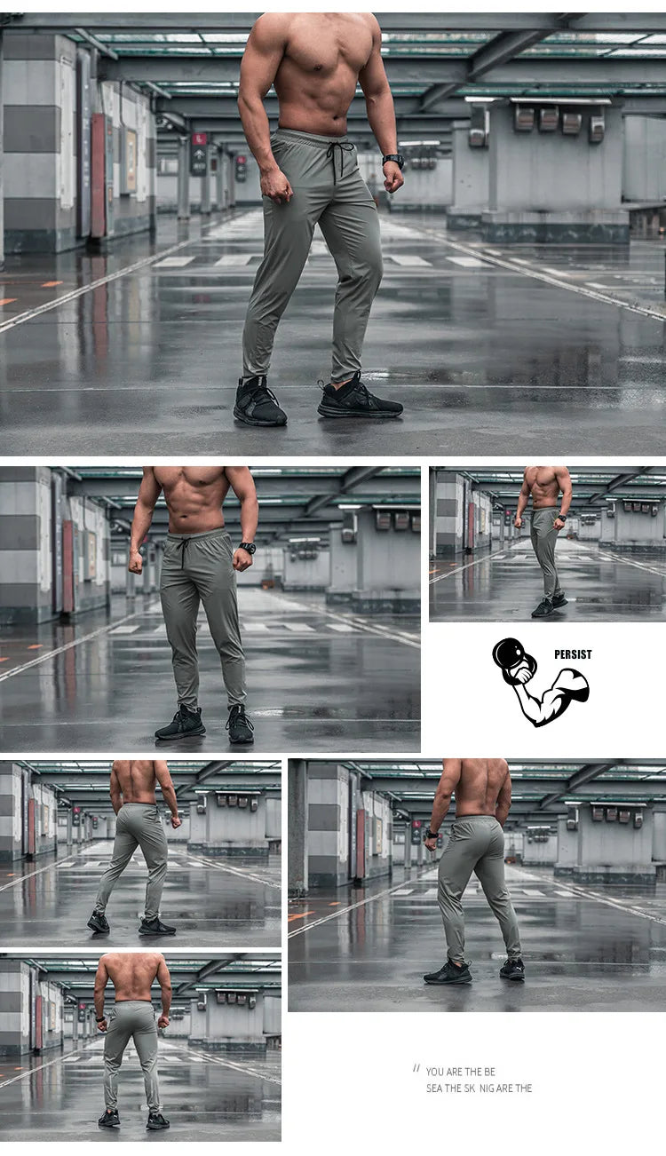 High Quality Men Running Fitness Sweatpants Male Casual Outdoor Training Sport Long Pants Jogging Workout Trousers Bodybuilding