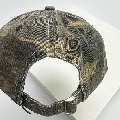 New Unisex American Style CAMO Letter Embroidery Baseball Hats Breathable Hip Hop Sunshade Peaked Caps Versatile Fashion Niche