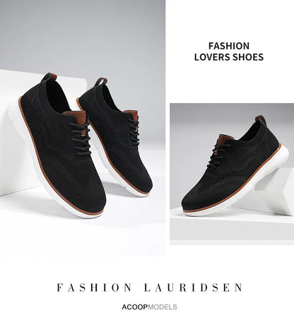 Large Size Comfortable Men's Shoes Light Fashion Casual Sports Shoes Breathable Flying Mesh Top Loafers
