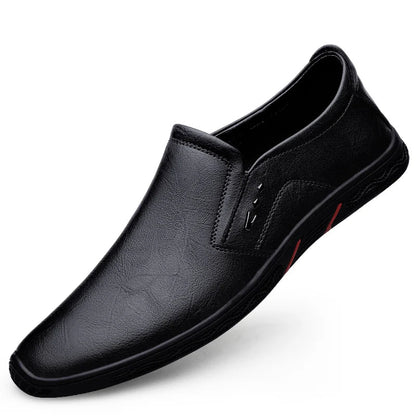 Leather Men Casual Shoes Breathable Soft Sole Office Loafers Shoes Men Designer Shoes