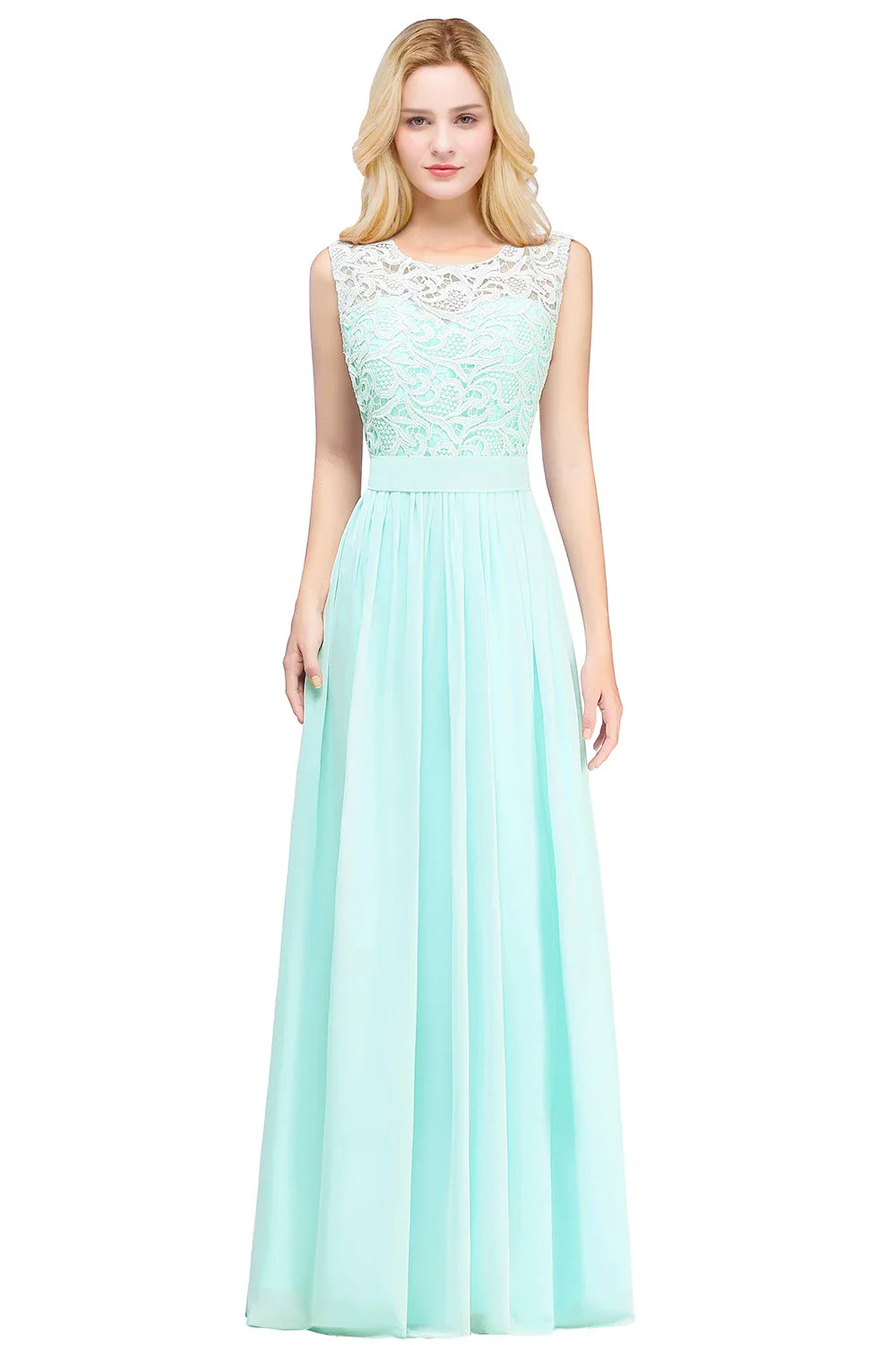 Floor Length Lace Chiffon Prom Gowns For Party Sweetheart Neckline Long A Line Bridesmaid Dress Pink Maid Of Honor Dress