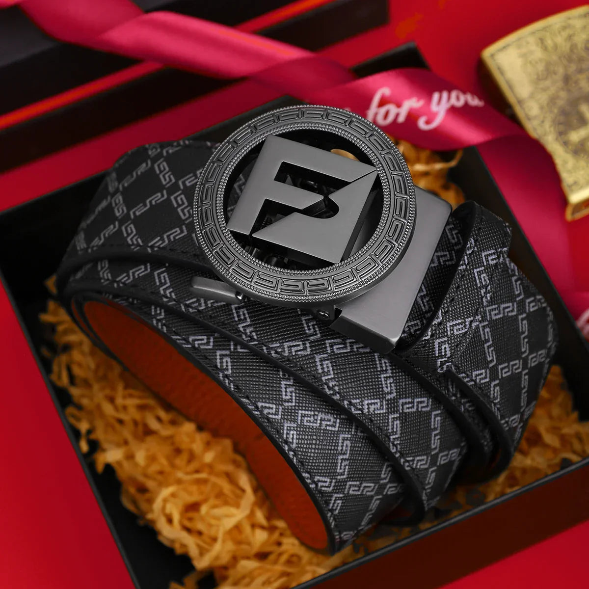 Men's PU Leather Belt with Alloy Buckle, Fashion Casual Business Accessory, Perfect Gift for Boyfriend Husband Father