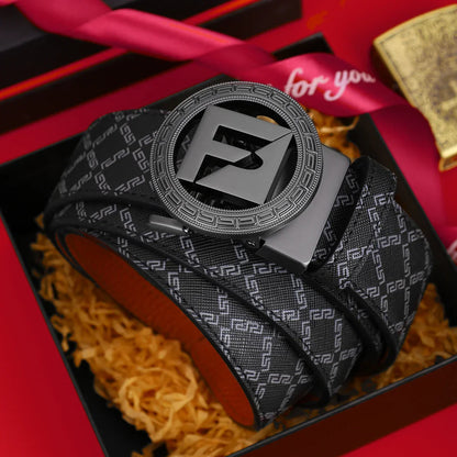 Men's PU Leather Belt with Alloy Buckle, Fashion Casual Business Accessory, Perfect Gift for Boyfriend Husband Father
