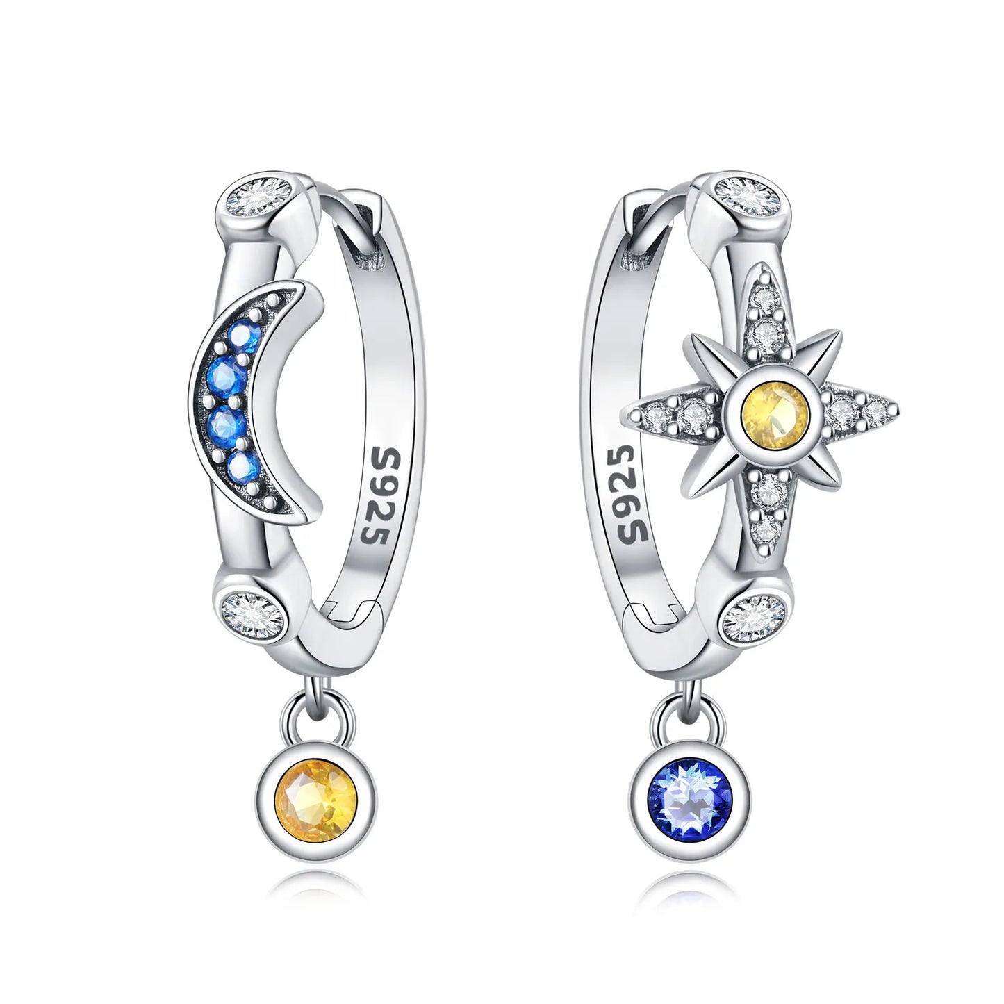 925 Sterling Silver Multi Layer Starry Tassel Drop Earrings Women Earrings Charm Trend Versatile Party Jewelry Gifts