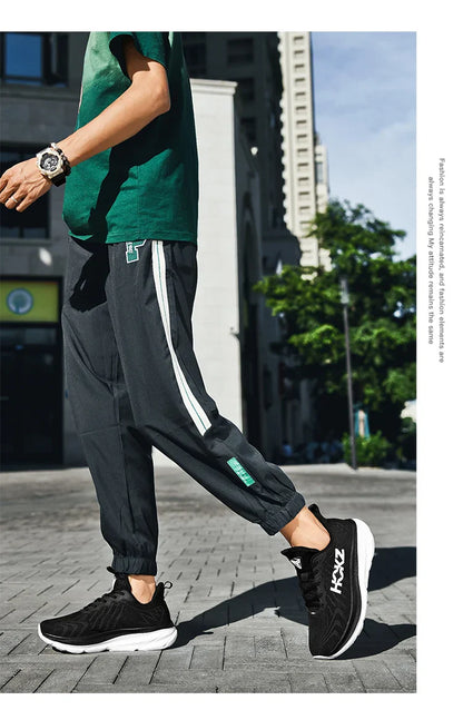 Tênis de Corrida Masculino com Placa de Carbono e Amortecimento de Ar, Tênis Esportivo Feminino Macio e Robusto, Sapatos Casuais para o Dia a Dia e Caminhada ao Ar Livre