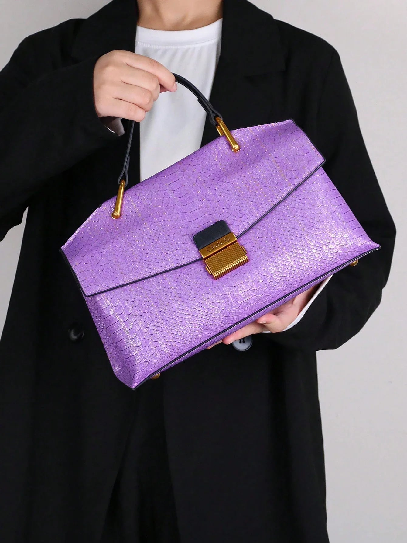 2025 new retro blue snake-shaped high-grade handbag fashion luxury luxury handbag lightweight large-capacity one-shoulder messen