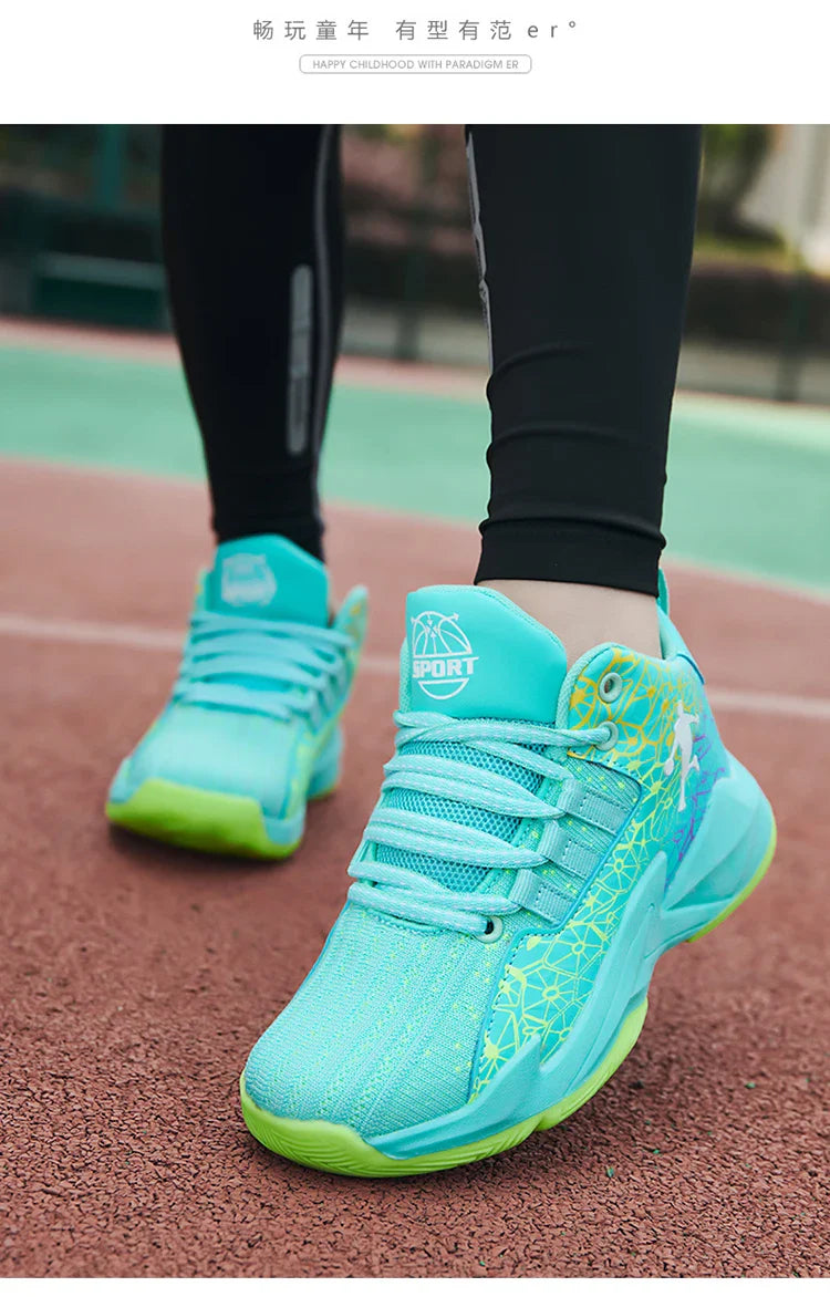 2026 Kids Sneakers Boys Basketball Shoes Children's Casual Shoes Outdoor Training Running Sneakers Child Non-slip Comfortable 8