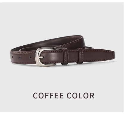1pcs Women's Thin Waist Belt All-Match Style Fashionable And Simple Women's Belt With Jeans