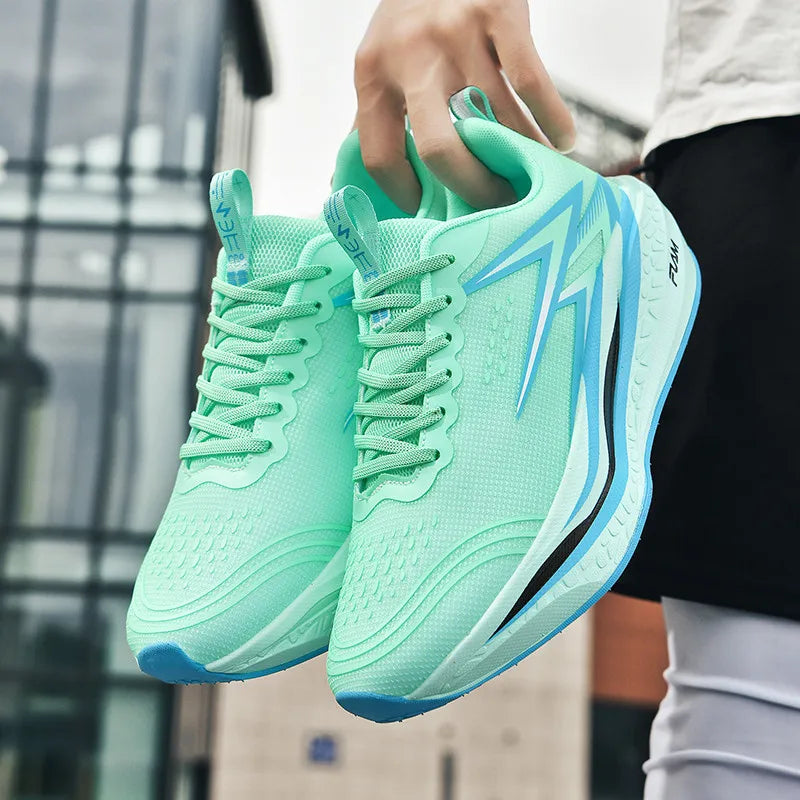 Tênis de Corrida Masculino Marathon Speciality, Respirável, Leve, com Placa de Carbono, Tênis Esportivo Feminino Moderno