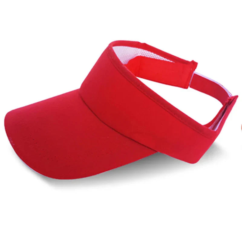 Empty Top Visor Cap Women Sunscreen Hats Man Cotton Snapback Cap Adjustable For Running Tennis Golf Unisex