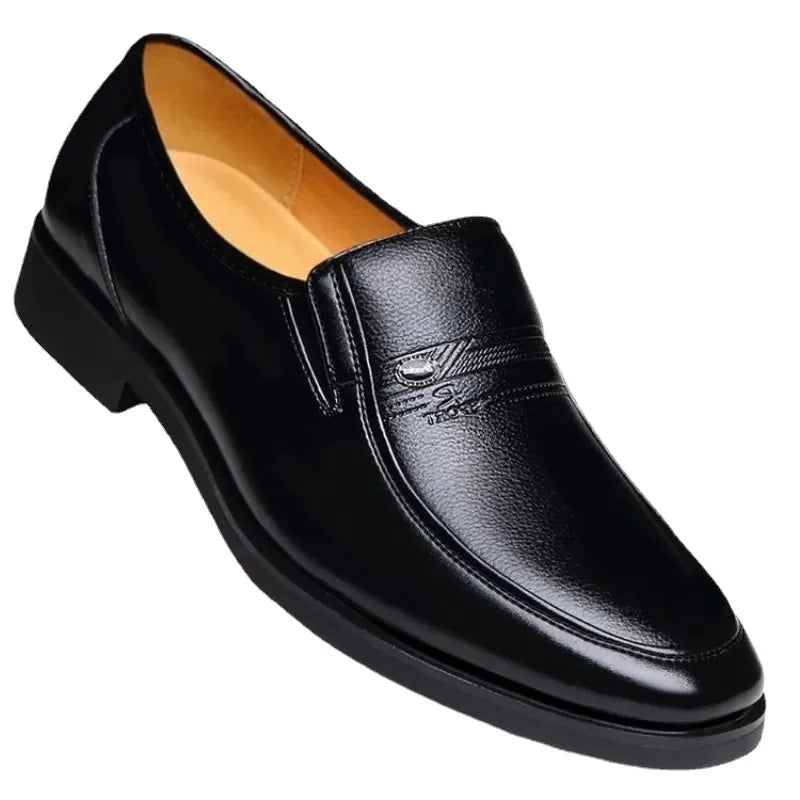 Men's Formal Oxford Leather Shoes – Black or Brown, Genuine Leather, EU 40–48