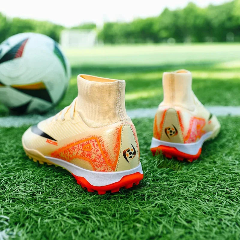 New Men Women Professional Football Boots Training Cleats Sport Sneakers Trainer Lightweight Grass Non-slip Match Soccer Shoes