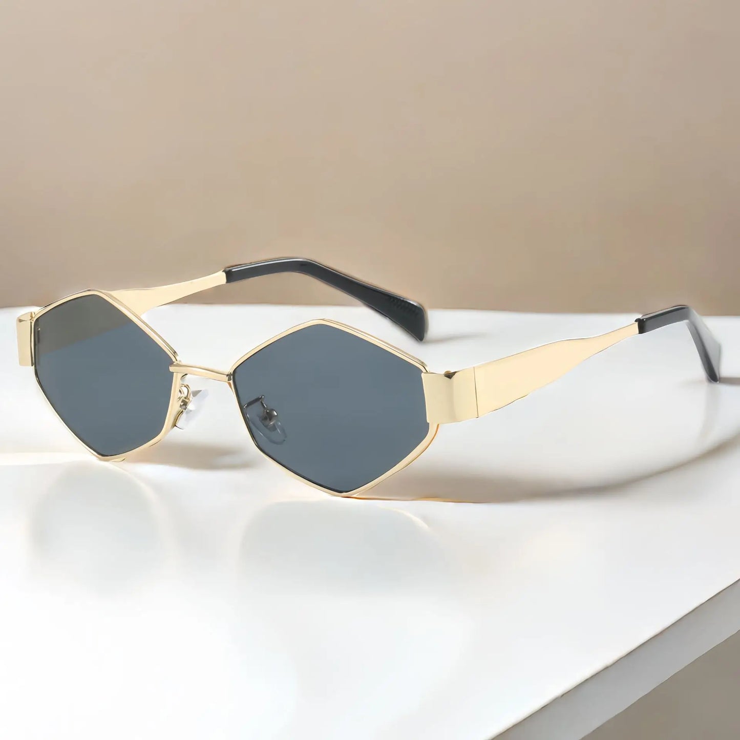 Sunglasses Women Steampunk Shades Retro Y2K Sunshade Mirror