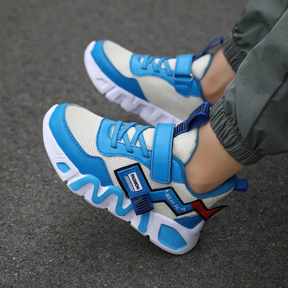 Cartoon Kids Boys Basketball Shoes Soft Sole Sneaker Outdoor Children Sports Running Shoes Non-slip Breathable Walking Sneaker