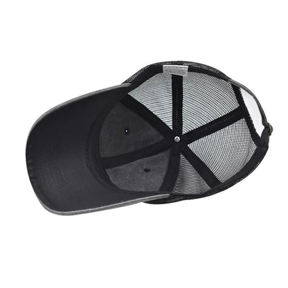Vintage Washed Cotton Baseball Cap Women Men UV Protection Breathable Mesh Cap Visor Adjustable Hip Hop Caps