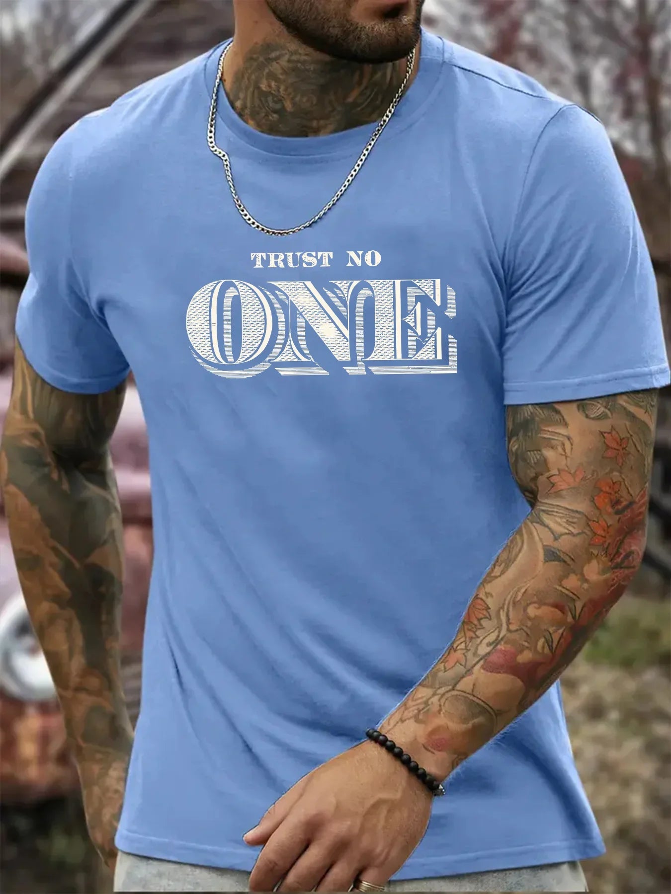 Men's Summer Casual Loose Size 100% Cotton Letter Print Round Neck Short Sleeve T-shirt Top