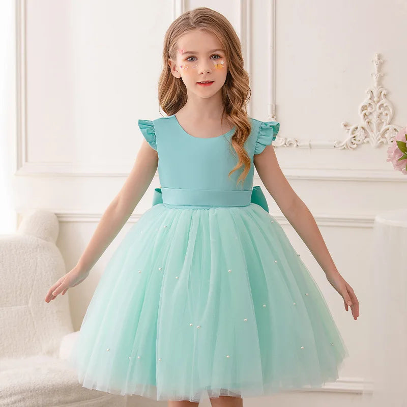 2026 Girls Princess Tutu Dress Flower Girl Gown Piano Performance Host Outfit Party Dress prom dresses girls dresses
