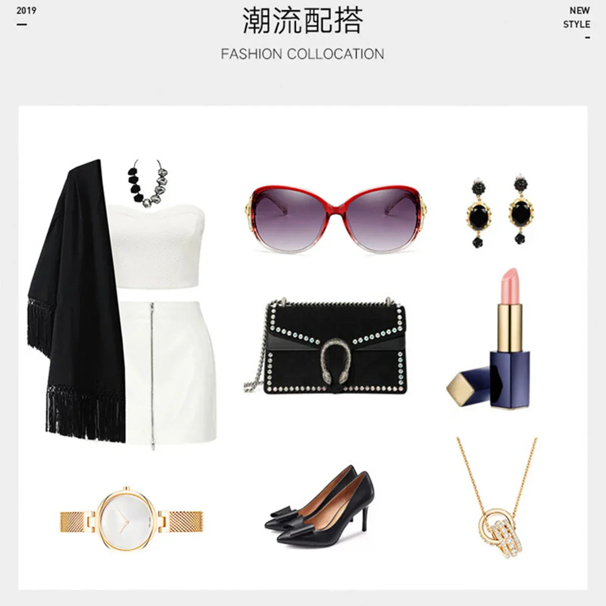 Ladies Fashion New Ladies UV Protection Sunglasses Shade Driving Big Frame Fox Head Sunglasses