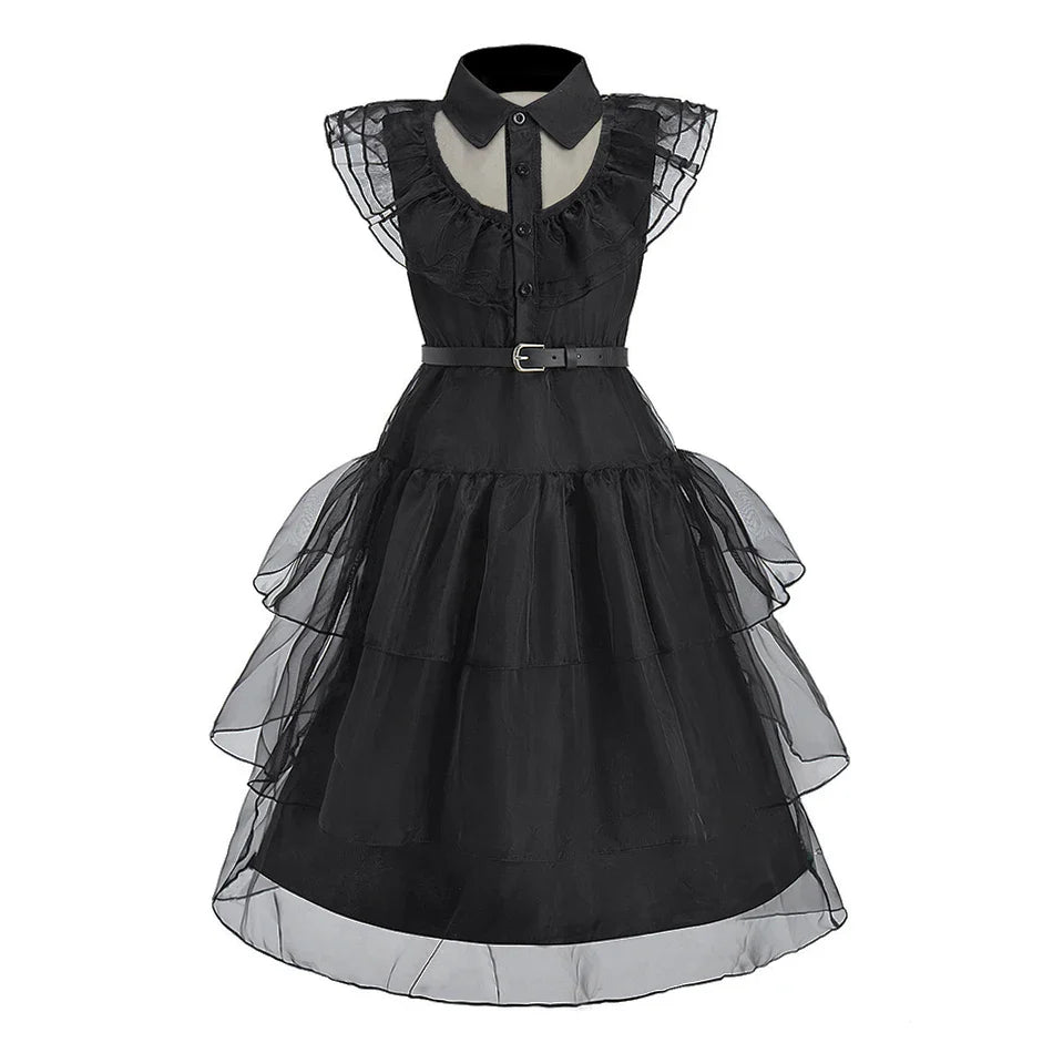 Vestido da Anna e Elsa para Meninas, Fantasia Cosplay Infantil de Halloween, Vestidos de Princesa para Crianças, Festa de Aniversário Elegante, Roupas de Carnaval 3-10 Anos