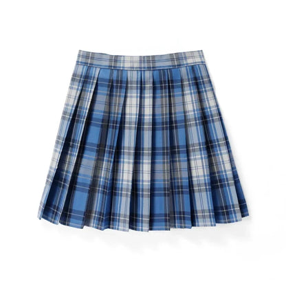 Summer Women High Waist Pleated Plaid Skirts Mini Tennis Skirt Harajuku JK Japanese School Uniform Short A-Line Mini Skirt Girl