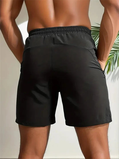 Summer Shorts Men Gym Sport Running Squat Fitness Workout Man Short Pants Breathable Quick-drying Drawstring Mens Shorts