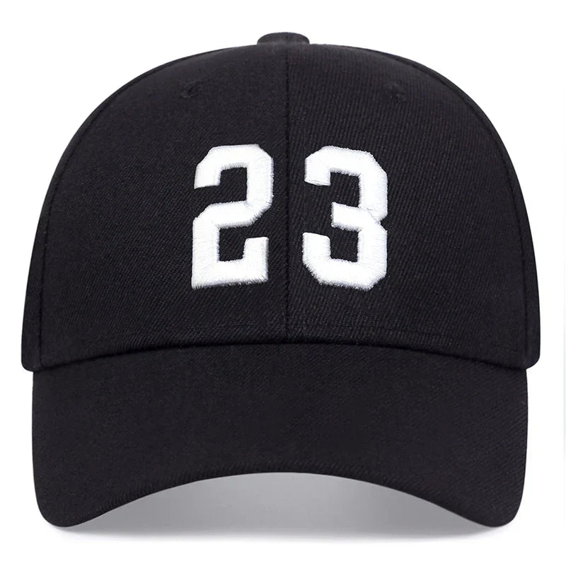 Unisex 23 Embroidery Baseball Caps Spring Autumn Outdoor Adjustable Casual Hats Hip Hop Cap Sunscreen Hat