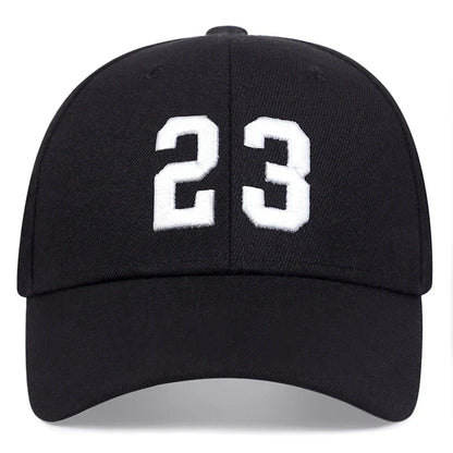 Unisex 23 Embroidery Baseball Caps Spring Autumn Outdoor Adjustable Casual Hats Hip Hop Cap Sunscreen Hat