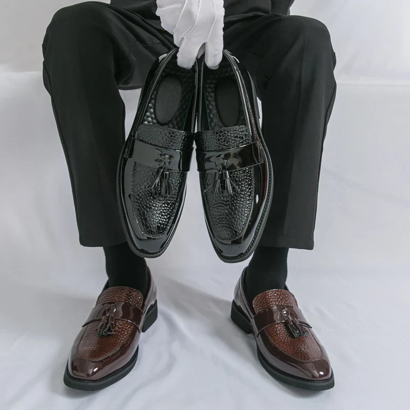 Classic Social Formal Leather Shoes Men Party Leather Casual Business Shoes Men Leather Loafers High Quality Men's Dress Shoes