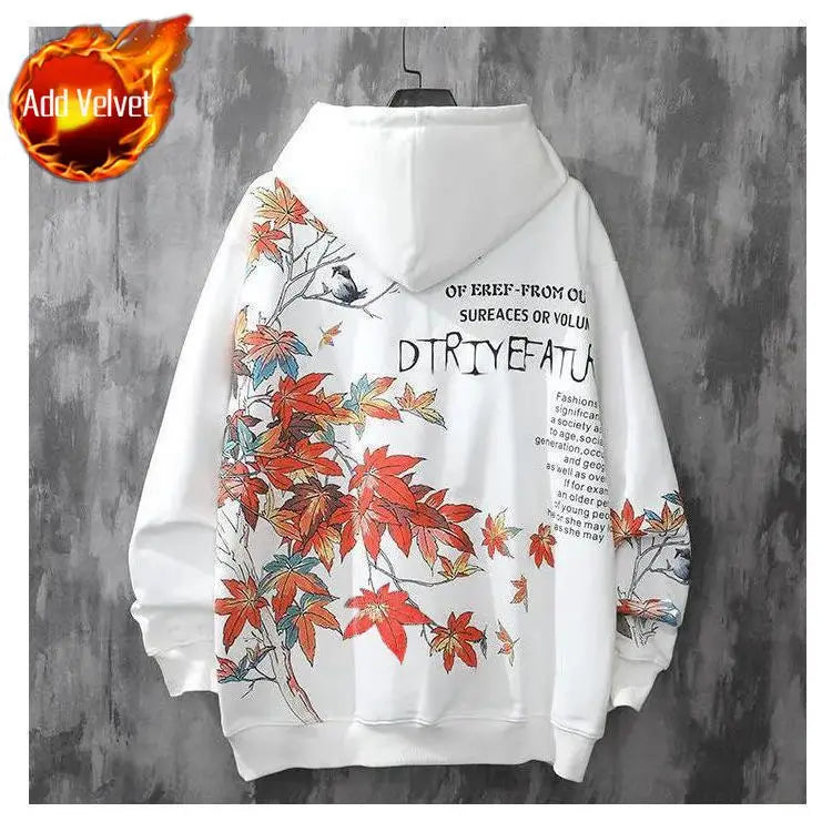Moletons Pretos com Estampa de Anime Essenciais com Capuz Feminino Estética Coreana Moda Fofa Moletons com Capuz Streetwear para Mulheres