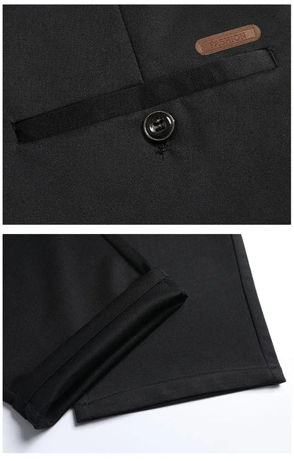 Men's Stretch Suit Pants Business Casual Dress Pants Wrinkle Resistant 4-Way Stretch Golf Casual Pants Spring Summer Blue Black