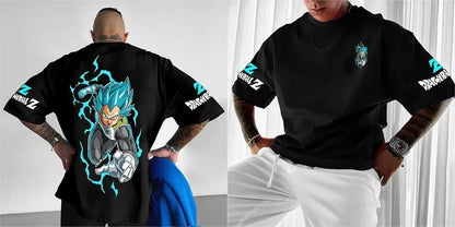 Animation Joint American Loose T-Shirt 2025 Summer New Men's and Women's Casual Street Hip Hop Short Sleeve Top