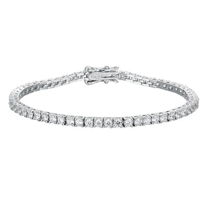 each 0.06ct 2.5mm Full Moissanite Diamond Tennis bracelet For Women S925 Silver Chain Party Sparkling Fine Jewelry Gift