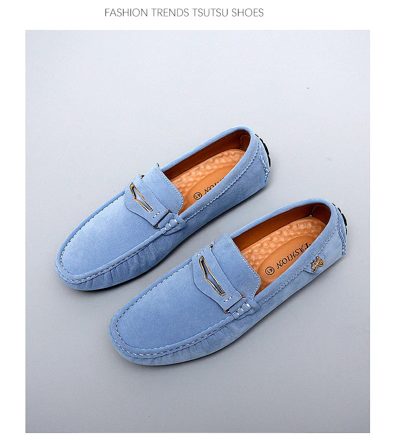 48 Extra Large Size Frosted Couple Style Halloween Gift 2025 Autumn New Beanie Shoes British Style Slip-On Lazy Men's Shoes Driving Lightweight Non-Slip Casual Leather Shoes