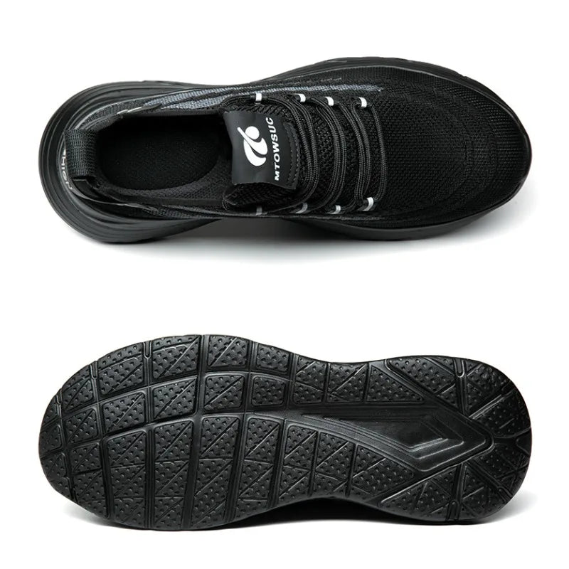 Men's Summer Labor Protection Shoes Insulated Anti-Smashing Anti-Piercing Steel Toe Caps Safety Comfortable Work Footwear