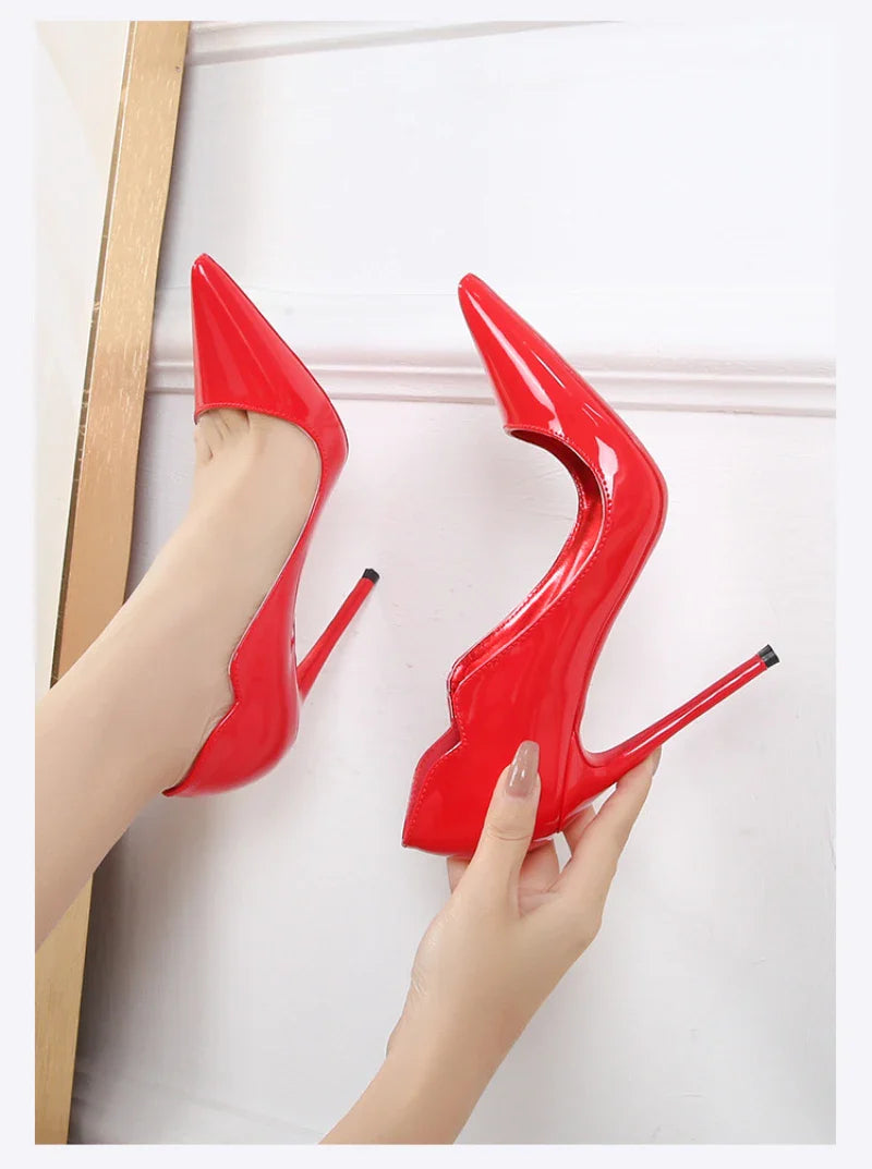 Sapatos Femininos de Salto Alto Fino, Bico Fino, Salto Agulha, Modelo Francês, para Balada Europeia e Americana, Cor Preta, para Dançar, Calçados Femininos