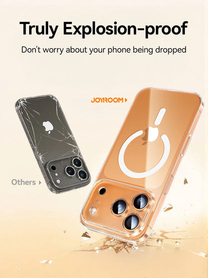 Joyroom for iPhone 17 pro Max Clear Case Compatible with Magsafe Anti-Yellow Magnetic Phone Hard Transparent Case for iPhone 17