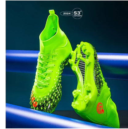 Men Professional Football Shoes Society Cleats Soccer Shoes Original Indoor Football Field Boots Grass Training TF/FG Sneaker