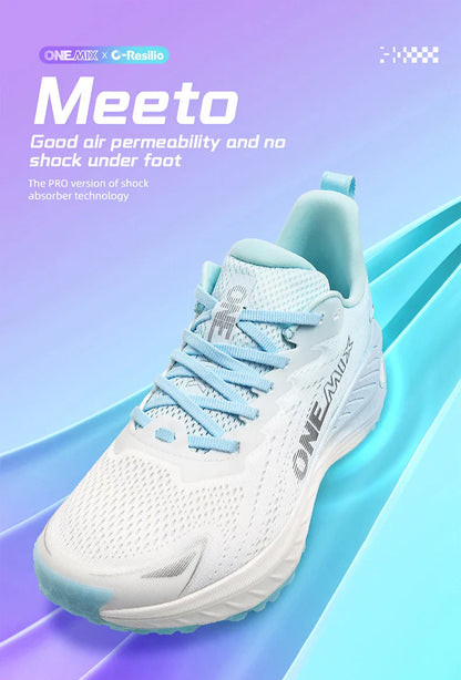 Running Shoes Men Cushion Stability Outdoor Sports Casual Mesh  Lace-up Lightweight Gym Jogging Sneakers