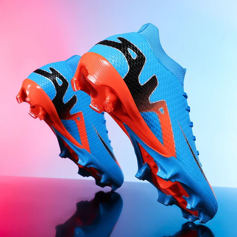New Men Soccer Shoes Futsal Grass Cleats High-top Football Boots Non-Slip Sneakers High-quality Match Indoor Hot-selling Outdoor