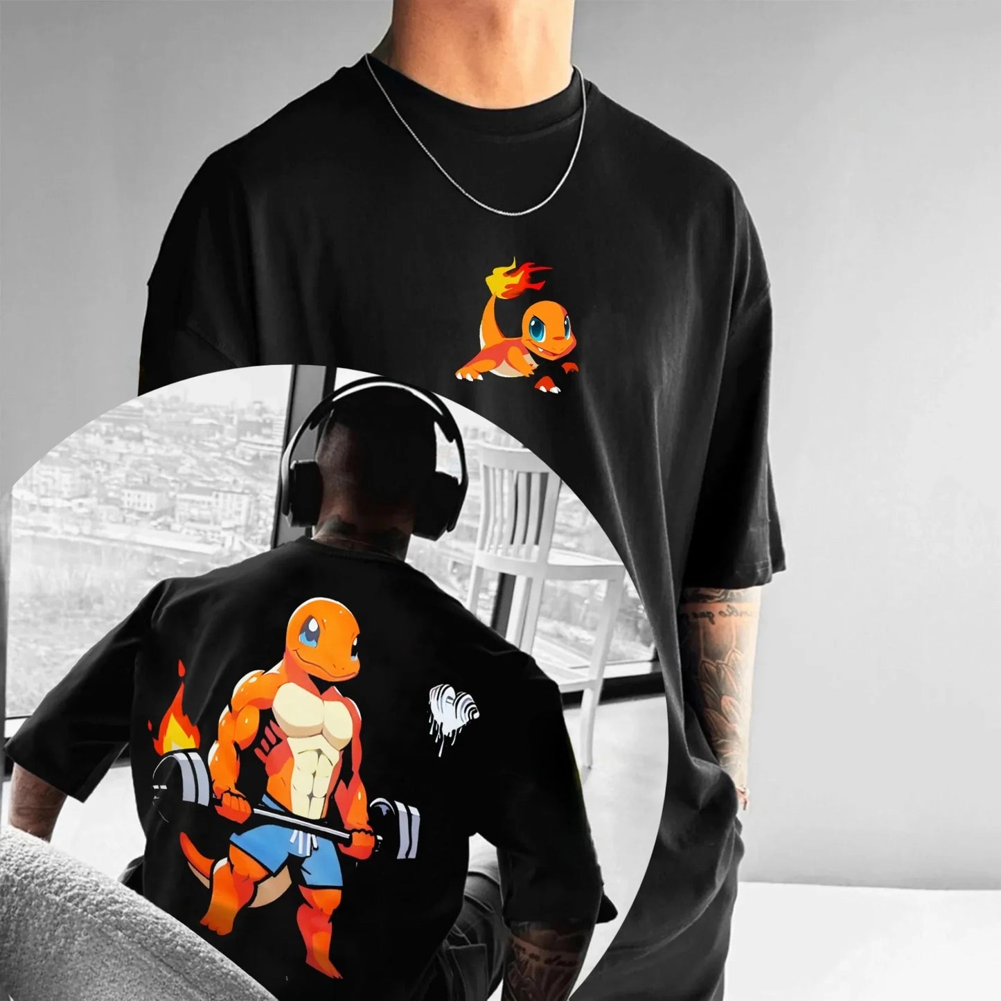 Printing Short-sleeved T-shirt Men's Women's 2025 Summer Fashion Street Top
