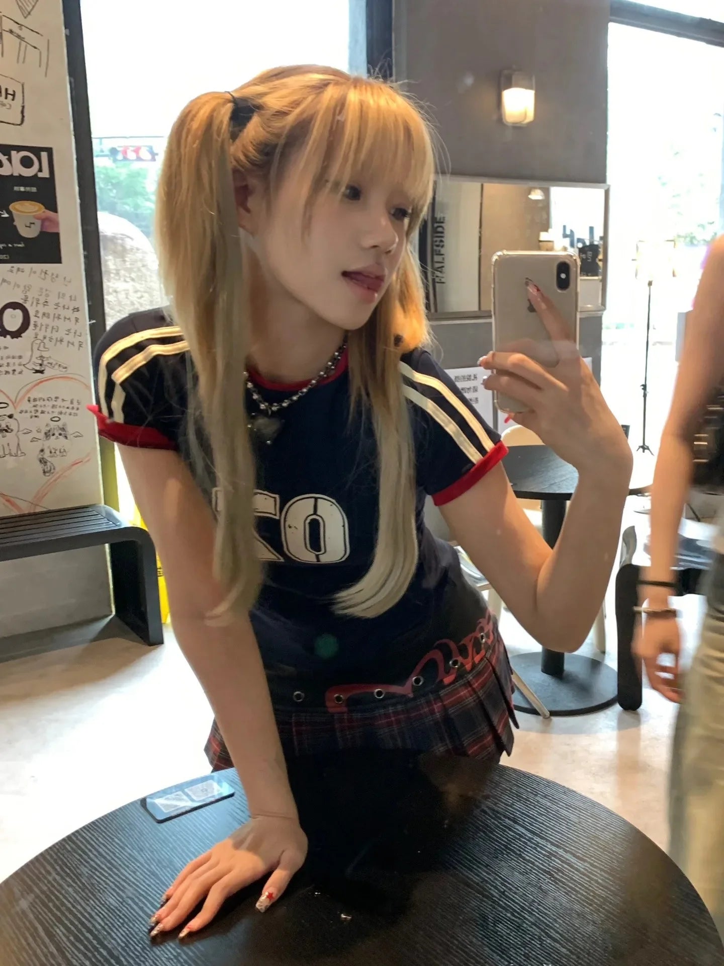 Japanese Y2k T Shirt Vintage Harajuku Short Sleeve Patchwork Tops American Retro Jersey T-shirt 2000s Grunge Aesthetics