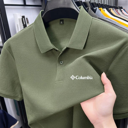 Cotton100% Men's Summer Luxury High Quality Short Sleeves Polo Shirt Letter Printing 25colors Brand T-Shirt Business Men's Wear