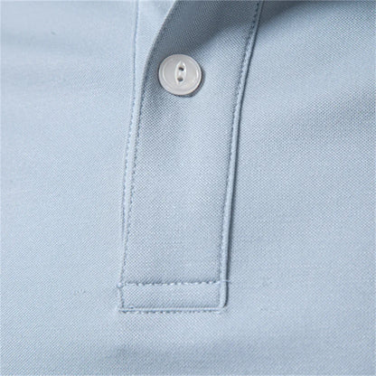 Old Money Polo Shirt Men‘s Solid Color Design Premium Fabric Skin Friendly Cool Breathable Soft Wear