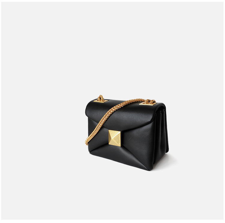 Luxury Designer Women's Crossbody Bag Real Leather Small Square High Quality Cowhide Underarm Shoulder Fashion Bag