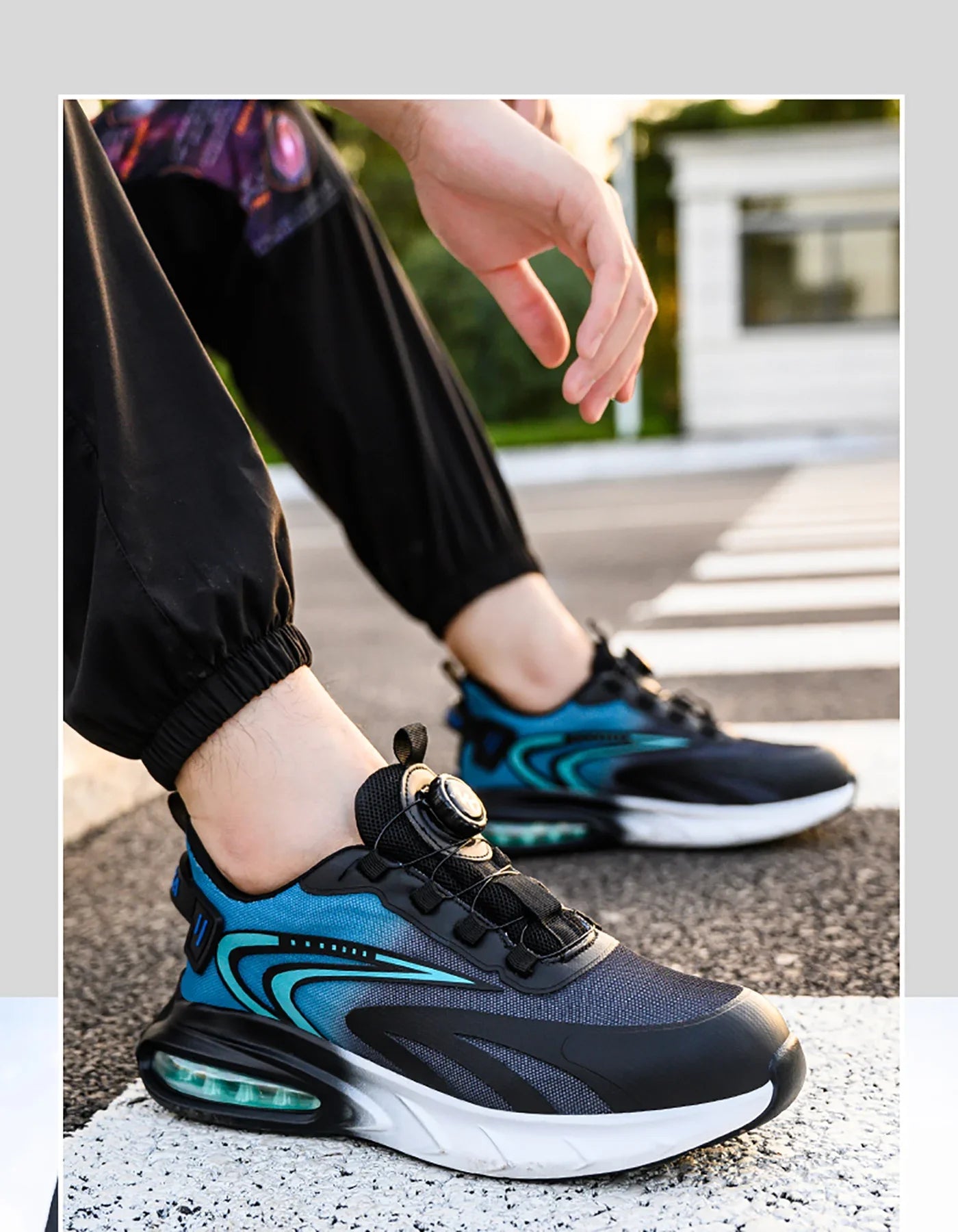 Rotating buckle lightweight and breathable work shoes, protective shoes, industrial safety, puncture resistant steel toe shoes