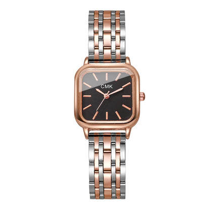 Fashion Square Women Watches Simple Ladies Quartz Wristwatch Reloj Mujer（Without Box）