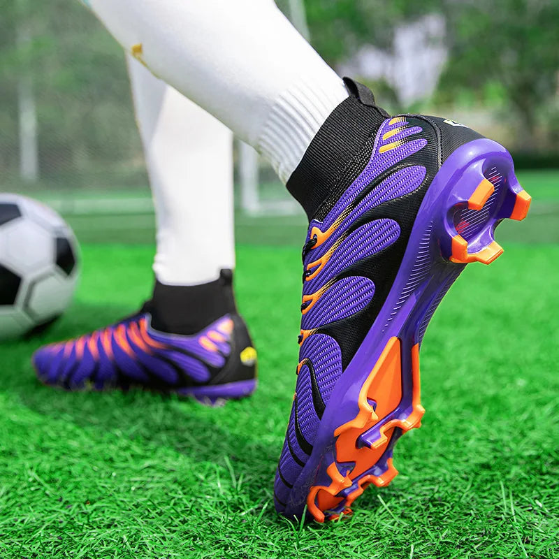 Men's Football Boots TF/FG Adults Soccer Shoes Professional High Quality Soccer Cleats Teenager Anti-slip Outdoor Sports Sneaker