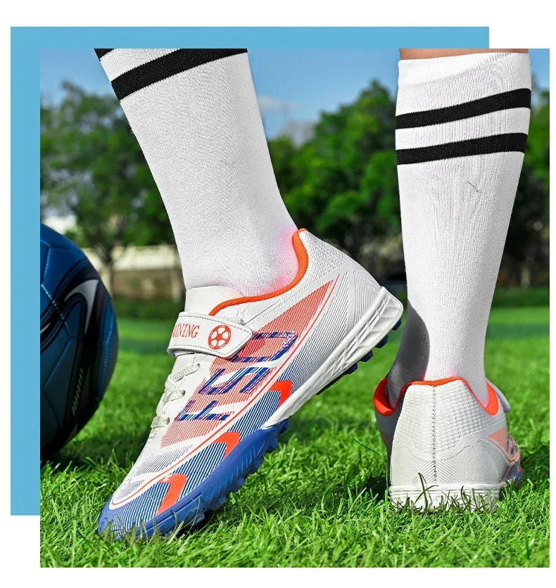 Kids Soccer Shoes Cleats Professional School Football Boots Grass Training Sport Footwear Boys Outdoor Futsal Soocer Boots 30-38