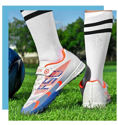 Kids Soccer Shoes Cleats Professional School Football Boots Grass Training Sport Footwear Boys Outdoor Futsal Soocer Boots 30-38